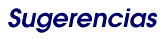 Sugerencias