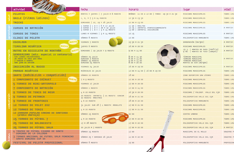 Folletos Verano Deportivo (Publifiel)